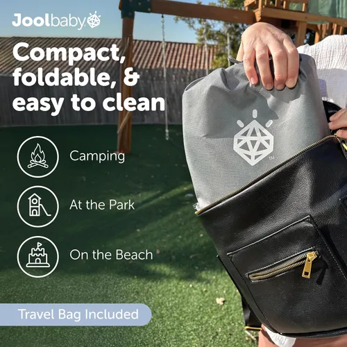 Vista 6 de Jool Baby Silla portátil de entrenamiento para ir al baño con bolsa de viaje y 30 forros, plegable, para uso en interiores y exteriores, camping