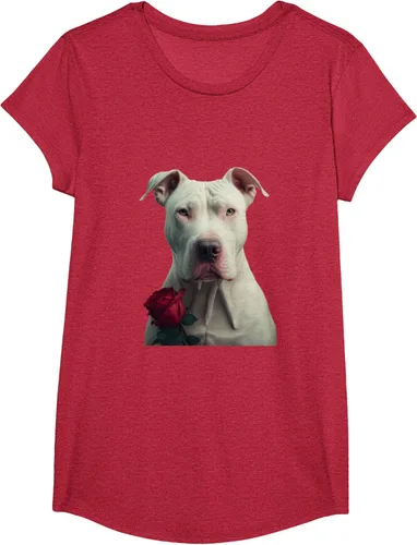 Vista 51 de Dogo Argentino Valentines Day Camiseta, Negro