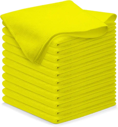 Vista 3 de Kitley™ Toalla multiusos de microfibra 16 x 16 pulgadas Toalla de microfibra de alta calidad Absorbente, de secado rápido y suave, ideal