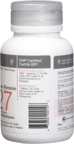 Vista 2 de Nova Probiotics Femenino 27 Mil Millones 60 Vcaps