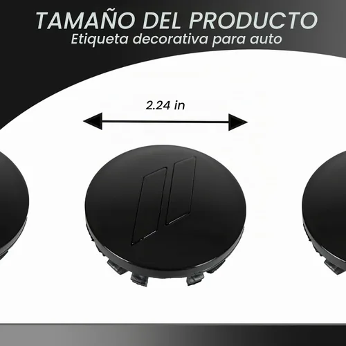 Vista 2 de 4 piezas de 63 mm 2.5 pulgadas de cubiertas de tapas centrales para ruedas con corte para Dodge Charger Durango Dart 2015-2020 Jeep/Chrysler