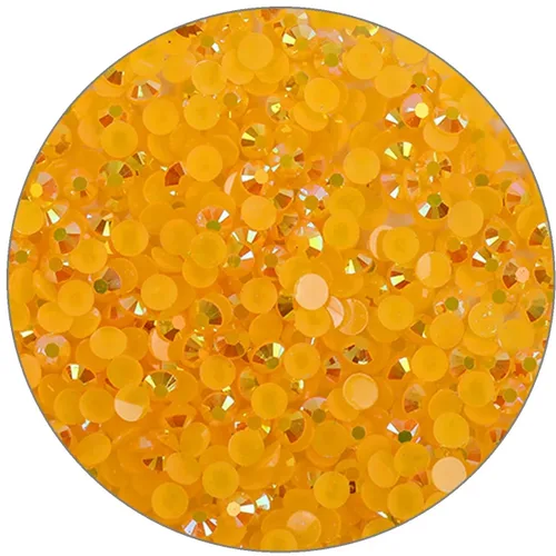 Vista 38 de 3000 piezas de diamantes de imitación de parte posterior plana SS6/2 mm de vidrio transparente AB, gemas redondas de cristal para arte de uñas