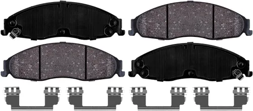 Vista 183 de Detroit Axle - Rotores de freno delanteros perforados y ranurados + repuesto de pinza de freno lateral del conductor para Honda Odyssey Acura MDX