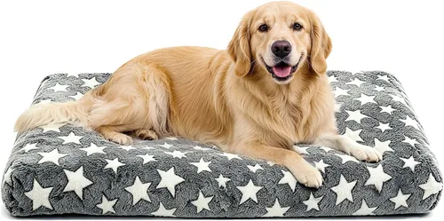 Vista 67 de Tapete de cama para perro, almohadilla reversible para jaula de perro con alfombrilla lavable y espuma suave, cama plana para mascotas para perros