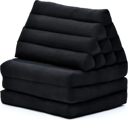 Vista 74 de Leewadee - Cojín Tailandés plegable para el suelo con respaldo para TV, sala de estar, colchón para exterior, 65.7 x 20.9 x 11.8 pulgadas, Kapok