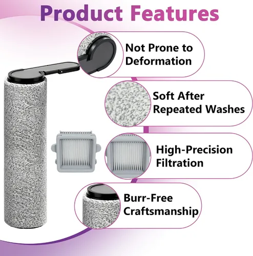 Vista 6 de F25 Filter Brush Kit Compatible with Roborock Wet Dry Vacuum