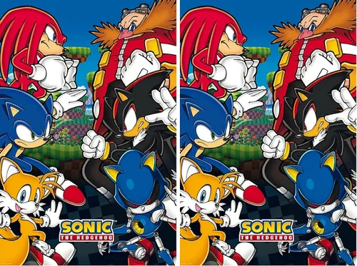 Vista 5 de BUY ART FOR LESS Póster artístico de Sonic The Hedgehog con licencia oficial de 24 x 36 pulgadas, impresión decorativa, papel de póster, listo