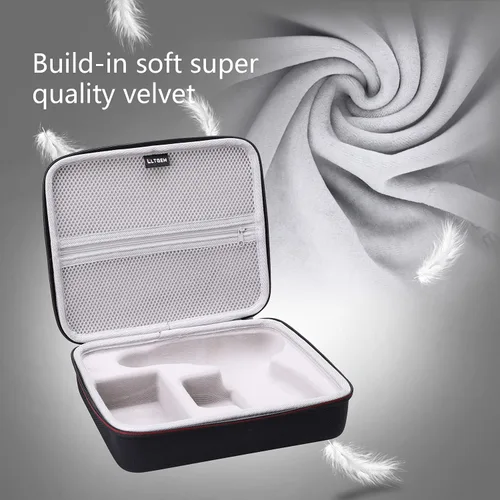 Vista 4 de LTGEM - Funda rígida de EVA para taladro inalámbrico DECKER 20V MAX (LDX120C/LD120VA) y accesorios, bolsa protectora de almacenamiento