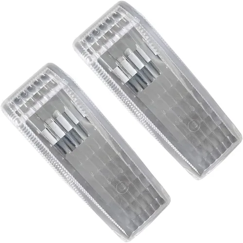 Vista 8 de Riloer Cubiertas de luz de señal de giro ABS, carcasa de lámpara de repetidor de luz de señal de marcador lateral sin bombilla, compatible