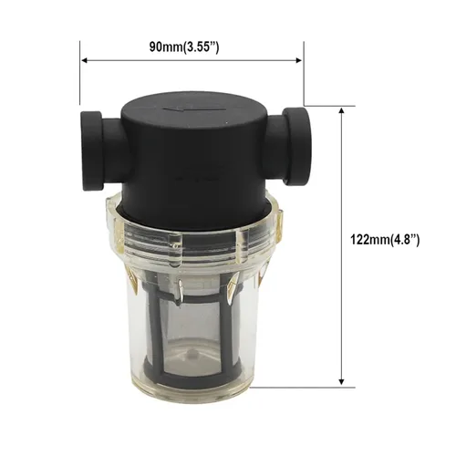 Vista 4 de Inline Filter for Home Brewing 150 100 mesh Water & Beer Filtering(C 6mm Hose Barb)