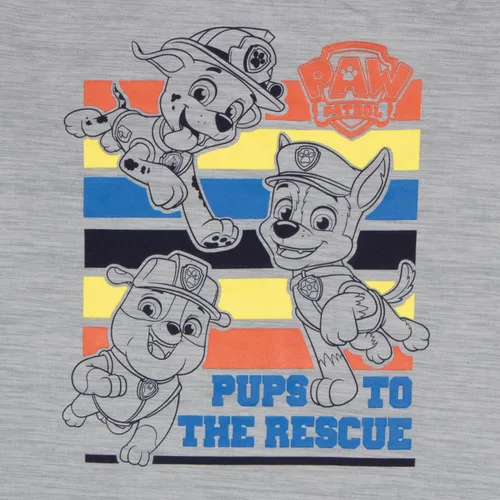 Vista 6 de Nickelodeon Paw Patrol Pups To The Rescue - Conjunto de 3 piezas para niños, camiseta de manga corta, pantalones cortos y pantalones deportivos