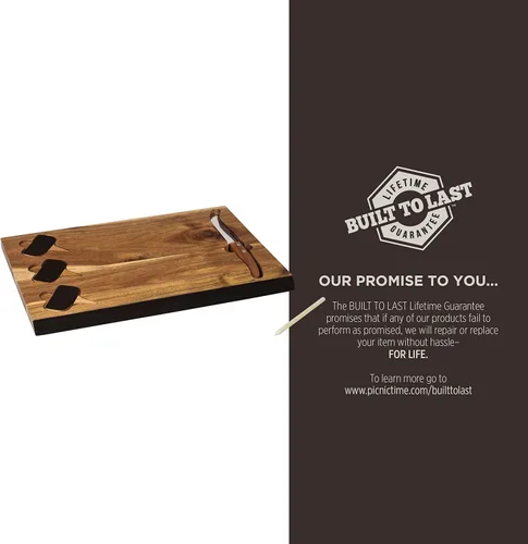 Vista 3 de PICNIC TIME NCAA NCAA - Juego de tablas de cortar y herramientas de queso de acacia Delio unisex para adultos