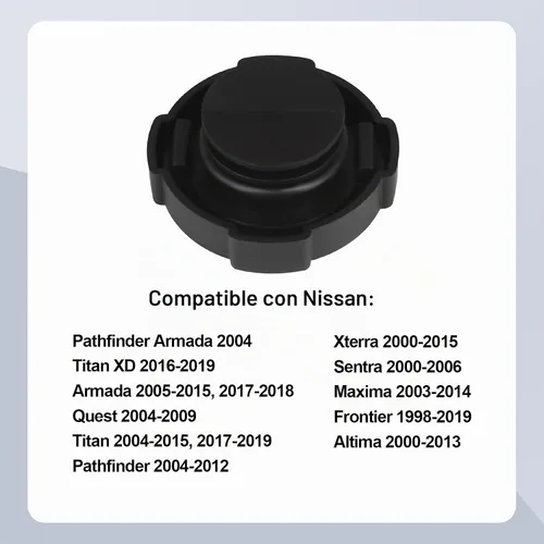 Vista 3 de Tapa de depósito de dirección asistida compatible con Nissan Altima Armada Frontier Maxima Pathfinder Armada Quest Titan Xterra Sentra Frontier