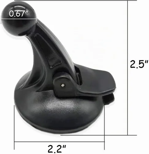 Vista 5 de TIHOOD Soporte de montaje de parabrisas GPS para Garmin Nuvi Ventosa Parabrisas de coche
