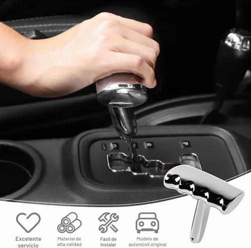 Vista 4 de Pomo de palanca de cambios de metal con mango en T para Jeep Wrangler 2008-2014, Liberty/Durango 2011-2014, Grand Cherokee 2011-2013, Dodge Ram