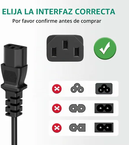 Vista 2 de para cable de olla instantánea, cable de alimentación eléctrica de olla caliente para oso, Dezin, cable de alimentación de 3 clavijas para Instant