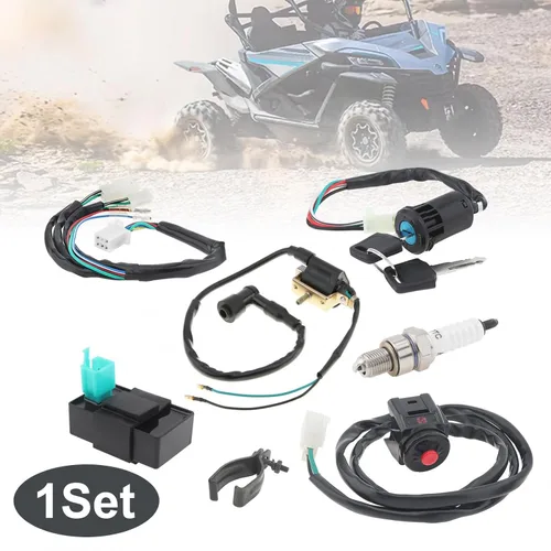 Vista 4 de Windance Juego de arnés de cables de encendido para motocicleta, arnés de cableado para interruptor de parada del motor, bobina de encendido Cdi Box