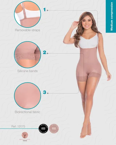 Vista 6 de DELIÉ by Fajas DPrada 09075 Fajas Colombianas Faja Posparto Faja Moldeadora de Cuerpo Completo para Mujer