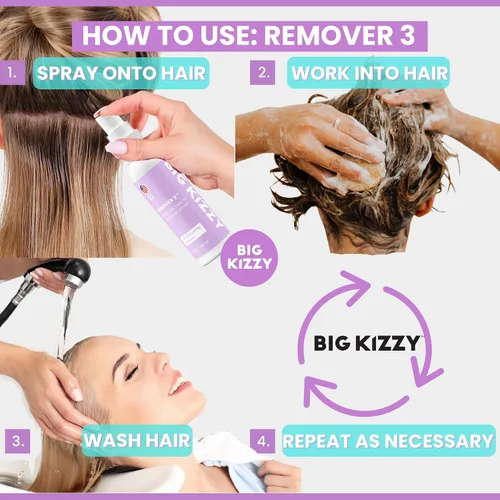 Vista 4 de Big Kizzy Removedor 3, reconocimiento y residuos (2oz)
