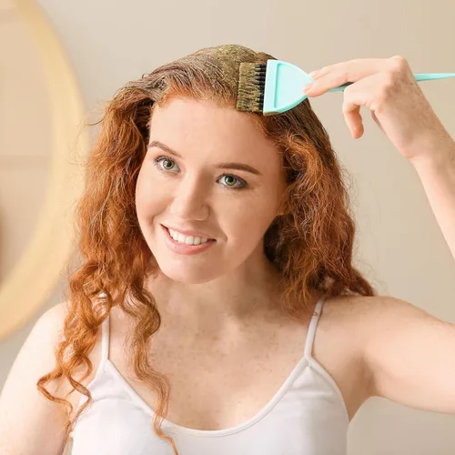 Vista 7 de AncientVeda Tinte de cabello de henna Henna instantánea con cepillo aplicador y guantes 2.16 onzas (negro) (2.12 onzas, ciruela)