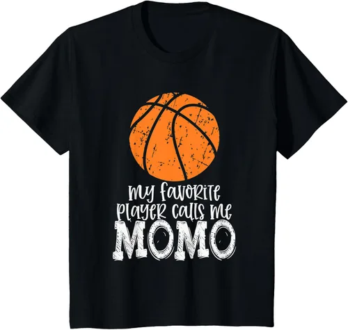 Vista 5 de Womens Basketball MOMO Top Favorite Player Calls Me T-Shirt