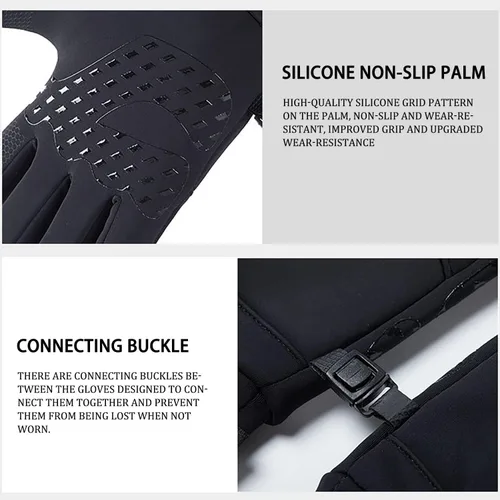 Vista 7 de Arcticz - Guantes térmicos de alta calidad, guantes para pantalla táctil, guantes resistentes al viento, guantes impermeables, para mujeres y hombres