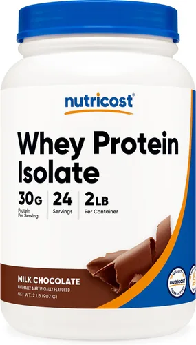 Vista 19 de Nutricost Polvo aislado de proteína de suero (masa de pastel, 2 libras)