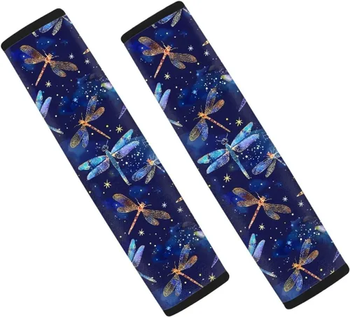 Vista 8 de FOR U DESIGNS - 2 fundas universales para cinturón de seguridad, correa de hombro, almohadillas para coche/bolsa, cinturón de seguridad suave