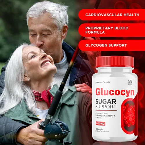 Vista 2 de Cápsulas de glucocyn (paquete de 2) – Glucocyn Sugar Support Advanced Vitamine Supplement Píldoras – Cápsula natural de Glucoysn una vez al día
