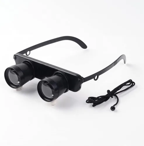 Vista 2 de 3 prismáticos de pesca con manos libres, portátiles, lentes de ópera, anteojos binoculares profesionales para pesca/observación