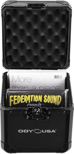 Vista 2 de Odyssey Cases 7″ Vinilo/Utility Black Krom™ Case Capacidad para 60 discos