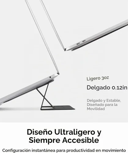 Vista 2 de MOFT - Soporte invisible para laptop, elevador portátil adhesivo para trabajo móvil Fit 11"-16" Laptops Macbook&PC Stand Dual-Angle