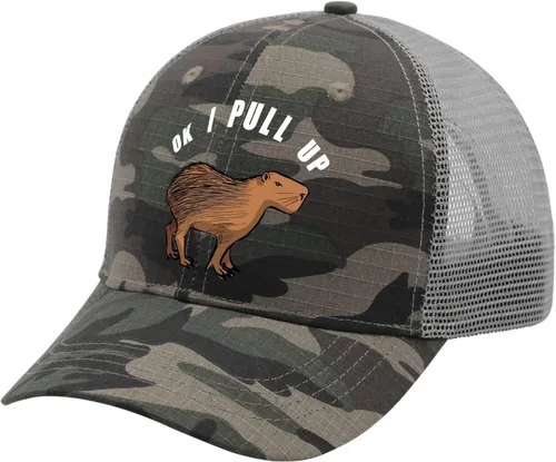 Vista 2 de devor Hats Ok I Pull Up Dad Hats for Men Funny Denim Baseball Caps Adjustable
