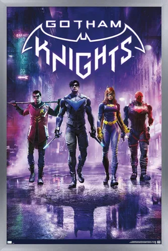 Vista 11 de Trends International DC Comics Gotham Knights - Póster de pared de arte clave, 14.725 x 22.375 pulgadas, versión enmarcada de madera de granero