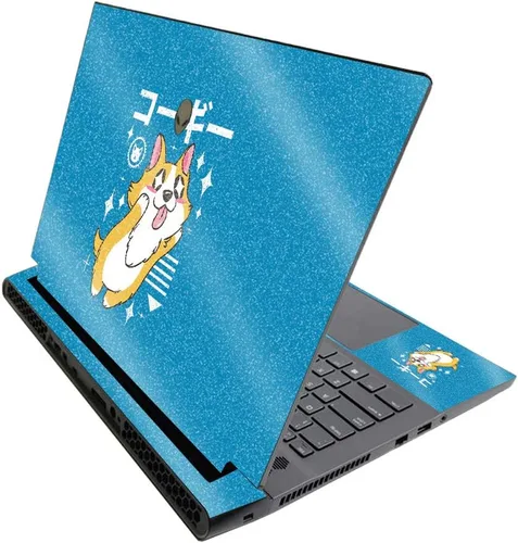Vista 507 de MightySkins - Skin brillante con purpurina para Alienware M17 R3 (2020) y M17 R4 (2021) - Diversión de los años 90 Acabado duradero con purpurina