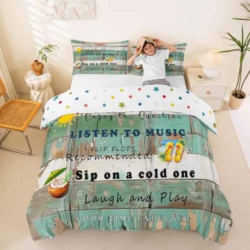 Vista 30 de Erosebridal Juego de ropa de cama con diseño de Feliz Navidad, adorable funda de edredón de muñeco de nieve tamaño individual para niños y niñas
