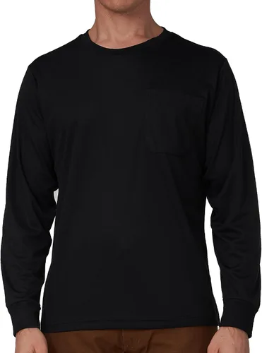 Vista 6 de A-SAFETY Playera de manga larga de seguridad de alta visibilidad, personalizable con logotipo (XS-6XL)