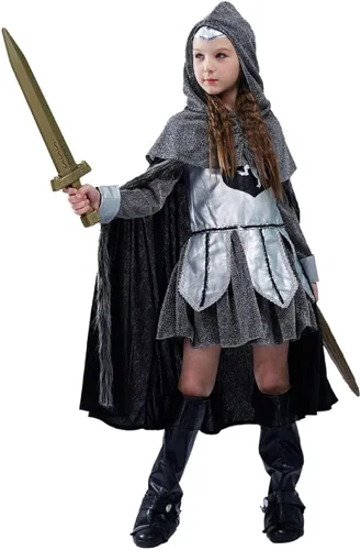 Vista 2 de Ropa de Halloween para niñas, ropa de caballero, ropa de princesa punk funky, disfraz de niña para festivales
