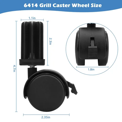 Vista 2 de 6414 306414 Rueda giratoria para parrilla de gas Weber Genesis Summit