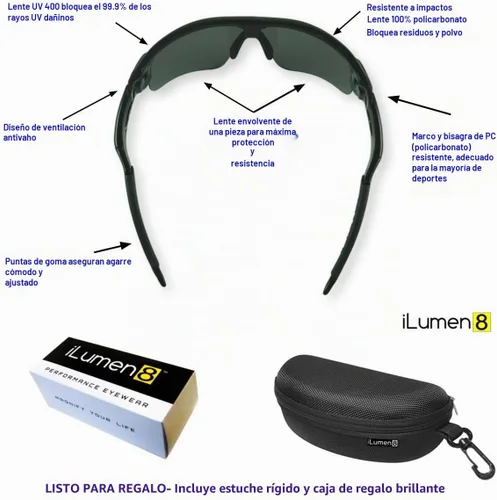 Vista 3 de iLumen8 MEJORES Gafas de tiro UV Blacklight Yellow Vision Safety Protección ocular Amarillo/negro