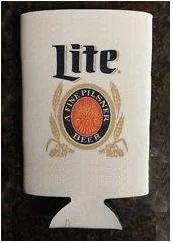 Vista 2 de Miller Lite Enfriador de latas de cerveza vintage Throwback 16 Oz