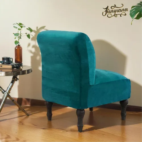 Vista 4 de JIAN YA NA Funda para Silla de Acento sin Brazos, Funda Elástica para Silla sin Brazos de Terciopelo, Fundas para Sillas sin Brazos, Funda