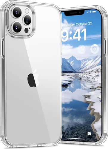 Vista 52 de Vakoo Funda transparente para iPhone 11 Pro Max, antiamarilleo, color negro