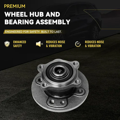 Vista 3 de TUCAREST 512304 Cojinete de rueda trasera y conjunto de cubo compatible con Mini Cooper 2002 2003 2004 2005 2006 (hasta 04/2006) [4 lengüetas W/ABS]