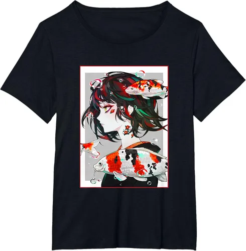 Vista 37 de Camiseta de anime anime japonés estético Otaku Negro