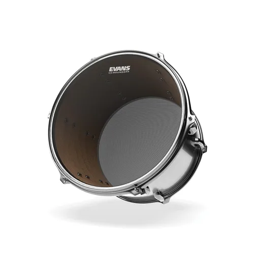 Vista 3 de Evans dB Zero Drum Heads - Con malla ShockWeave de una sola capa, cabezal de tambor de bajo volumen, cabezal de tambor, 14 pulgadas