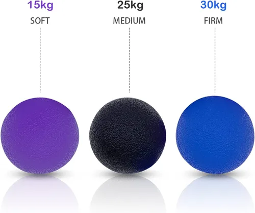 Vista 5 de 3 bolas de gel de resistencia múltiple para aliviar el estrés de la mano, dedo, muñeca, ejercicio, músculos, entrenamiento de artritis