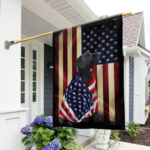 Vista 35 de Bandera Americana - Divertido Perro Pastor Alemán Bandera Americana TQN2748F, 3x5 pies. Bandera - Banderas de EE. UU. Poliéster Premium - Bandera