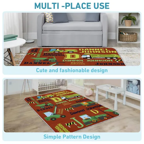 Vista 6 de Tapete de juego personalizado para bebé con nombre, tapete de juego personalizado para bebé, tapete de juego lavable para bebé, tapete de juego