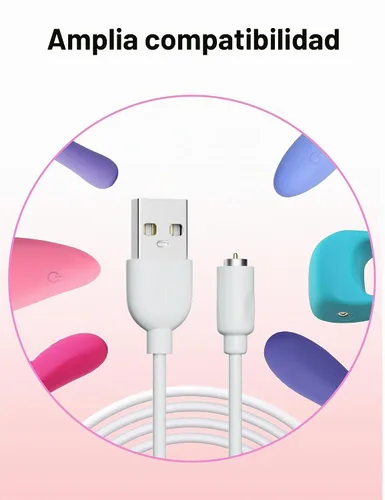 Vista 4 de Cable de carga USB magnético de repuesto de cable de carga CC (2.6 pies/2.6 ft)